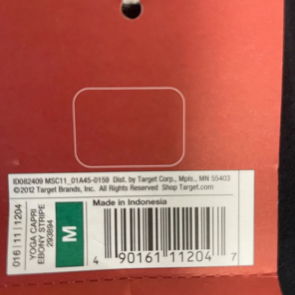 Mossimo Supply Co. Black Leggings with Multicolor Waistband - Picture 3 of 3